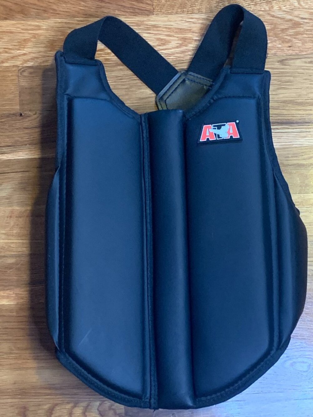 Child Large CL ATA Martial Arts Taekwondo Karate Black Sparring Chest Protector